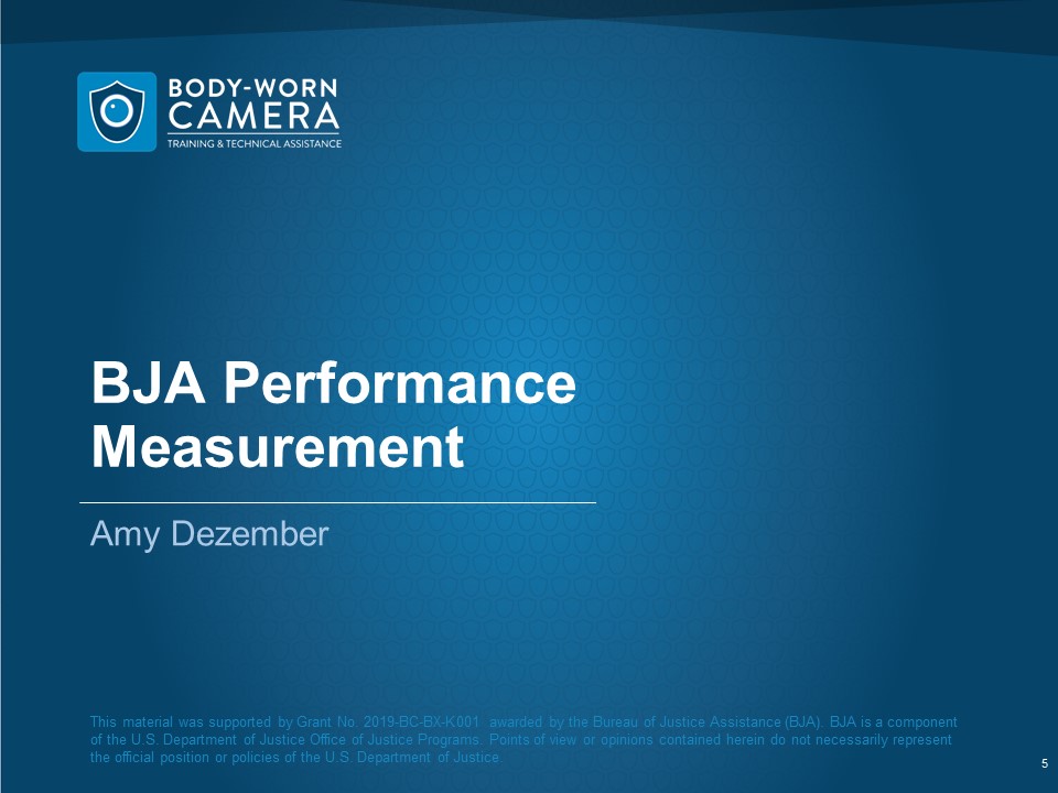 BJA performance measurement