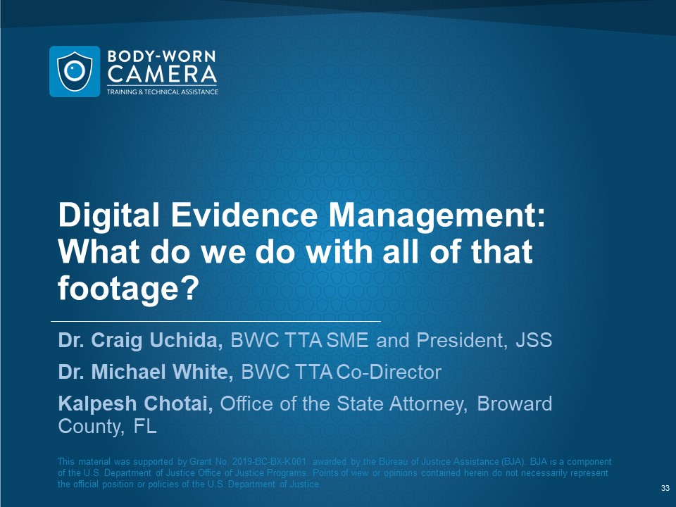 Digital evidence management