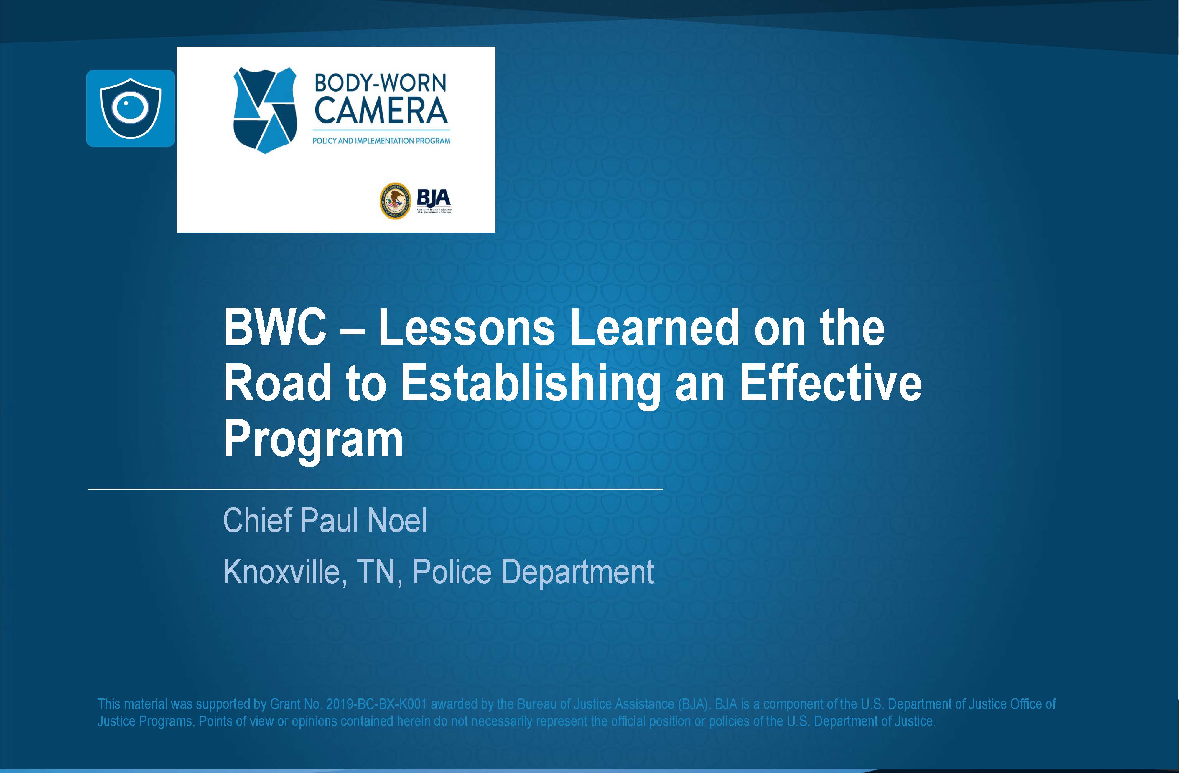 BWC - Lessons Learned