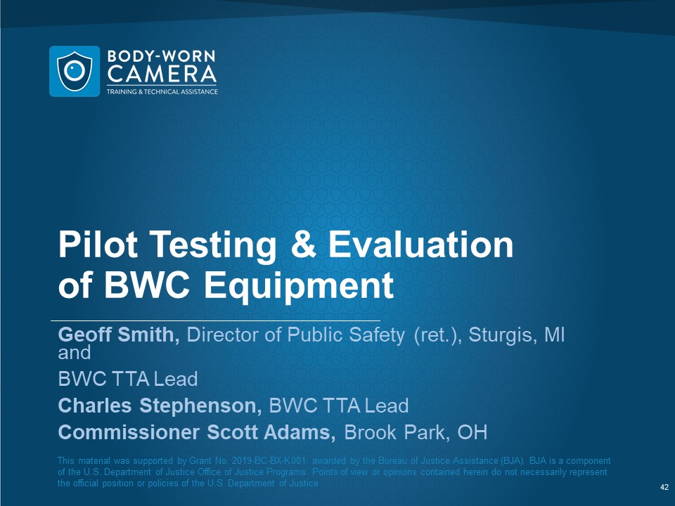 Pilot Testing & Evaluation